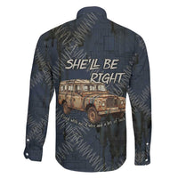 New Zealand She’ll Be Right Family Matching Summer Maxi Dress and Hawaiian Shirt NZ Slang No. 8 Wire Map Pattern