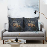 New Zealand She’ll Be Right Pillow Cover NZ Slang No. 8 Wire Map Pattern
