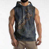 New Zealand She’ll Be Right Sleeveless Hoodie NZ Slang No. 8 Wire Map Pattern