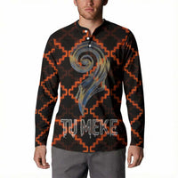 Tu Meke Maori New Zealand Slang Button Sweatshirt with Glow Neon Step Style TS04 - Polynesian Pride