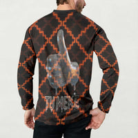 Tu Meke Maori New Zealand Slang Button Sweatshirt with Glow Neon Step Style TS04 - Polynesian Pride