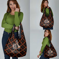 Tu Meke Maori New Zealand Slang Grocery Bag with Glow Neon Step Style