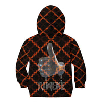 Tu Meke Maori New Zealand Slang Kid Hoodie with Glow Neon Step Style