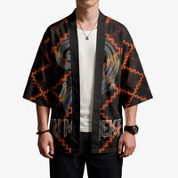 Tu Meke Maori New Zealand Slang Kimono with Glow Neon Step Style