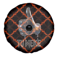 Tu Meke Maori New Zealand Slang Spare Tire Cover with Glow Neon Step Style TS04 - Polynesian Pride
