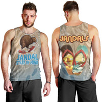 Kiwi Jandal Beach Life Men Tank Top New Zealand Flip Flops Ocean Wave Surf Style TS04 - Polynesian Pride