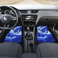 Chuuk Micronesian Roots Car Mats Polynesian Tribal Pattern Hibiscus Flower And Stingray Art
