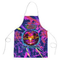 Chuuk Tropical Sunset Coordinates Apron Neon Graffiti Polynesian Tribal