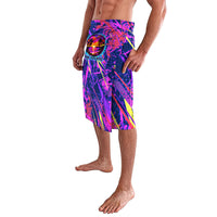 Chuuk Tropical Sunset Coordinates Lavalava Neon Graffiti Polynesian Tribal