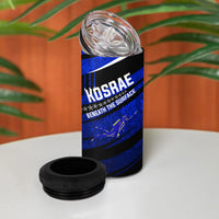 Kosrae Deep Sea Scuba Diving 4 in 1 Can Cooler Tumbler Blue Hole Beneath The Surface Coral Reef Graphic Art