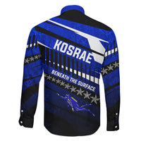 Kosrae Deep Sea Scuba Diving Family Matching Off Shoulder Short Dress and Hawaiian Shirt Blue Hole Beneath The Surface Coral Reef Graphic Art