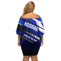 Kosrae Deep Sea Scuba Diving Family Matching Off Shoulder Short Dress and Hawaiian Shirt Blue Hole Beneath The Surface Coral Reef Graphic Art