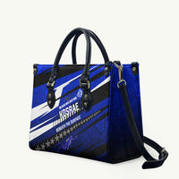 Kosrae Deep Sea Scuba Diving Leather Bag Blue Hole Beneath The Surface Coral Reef Graphic Art