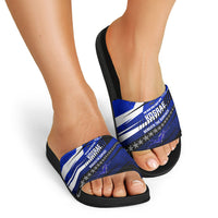 Kosrae Deep Sea Scuba Diving Slide Sandals Blue Hole Beneath The Surface Coral Reef Graphic Art