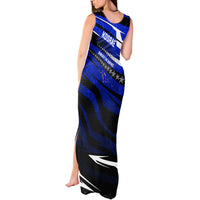 Kosrae Deep Sea Scuba Diving Tank Maxi Dress Blue Hole Beneath The Surface Coral Reef Graphic Art