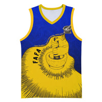 Kosrae Fafa Culinary Heritage Basketball Jersey Kosraean Gold Taro Tradition Illustration With Coconut Leaves