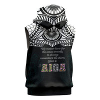 AIGA Always In Gods Arms Samoa Sleeveless Zip Hoodie Polynesian Tribal Tattoo Art Family Heritage Faith TS04 - Polynesian Pride