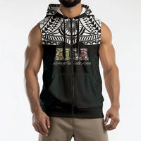 AIGA Always In Gods Arms Samoa Sleeveless Zip Hoodie Polynesian Tribal Tattoo Art Family Heritage Faith TS04 - Polynesian Pride