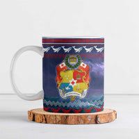 Tonga Christmas Ceramic Mug with Singing Whale Ocean Scene National Coat of Arms TS04 Multicolor - Polynesian Pride