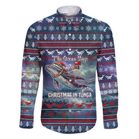 Tonga Christmas Family Matching Summer Maxi Dress and Hawaiian Shirt with Singing Whale Ocean Scene National Coat of Arms - Polynesian Pride