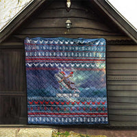 Tonga Christmas Quilt with Singing Whale Ocean Scene National Coat of Arms TS04 - Polynesian Pride