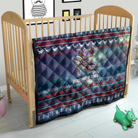 Tonga Christmas Quilt with Singing Whale Ocean Scene National Coat of Arms TS04 - Polynesian Pride
