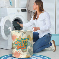 NZ Slang Sweet As Kiwi Shaka Sign Laundry Basket New Zealand Surfboards Sun and Tropical Beach Retro