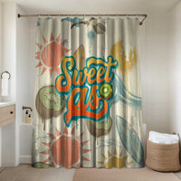 NZ Slang Sweet As Kiwi Shaka Sign Bathroom Set New Zealand Surfboards Sun and Tropical Beach Retro