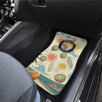 NZ Slang Sweet As Kiwi Shaka Sign Car Mats New Zealand Surfboards Sun and Tropical Beach Retro