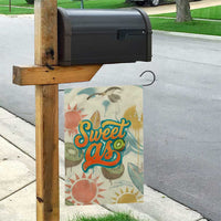 NZ Slang Sweet As Kiwi Shaka Sign Garden Flag New Zealand Surfboards Sun and Tropical Beach Retro