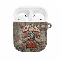 Choice Bro Graffiti Handshake AirPods Case New Zealand Slang Fern Brick Wall and Urban Street Art