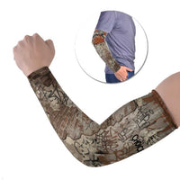 Choice Bro Graffiti Handshake Arm Sleeves New Zealand Slang Fern Brick Wall and Urban Street Art