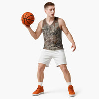 Choice Bro Graffiti Handshake Basketball Jersey New Zealand Slang Fern Brick Wall and Urban Street Art