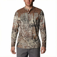 Choice Bro Graffiti Handshake Button Sweatshirt New Zealand Slang Fern Brick Wall and Urban Street Art