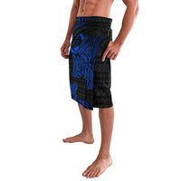 Pohnpei Federated States Of Micronesia Lavalava Polynesian Tribal Heritage Art With Blue Island Tattoo Patterns