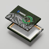 Pohnpei Federated States Of Micronesia Canvas Wall Art Polynesian Tribal Heritage Art With Kaselehlie State Seal