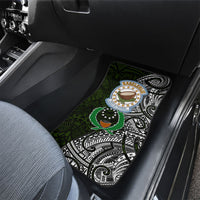 Pohnpei Federated States Of Micronesia Car Mats Polynesian Tribal Heritage Art With Kaselehlie State Seal