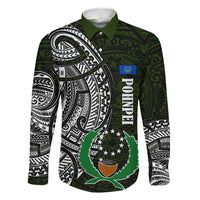 Pohnpei Federated States Of Micronesia Family Matching Summer Maxi Dress and Hawaiian Shirt Polynesian Tribal Heritage Art With Kaselehlie State Seal