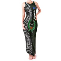 Pohnpei Federated States Of Micronesia Family Matching Tank Maxi Dress and Hawaiian Shirt Polynesian Tribal Heritage Art With Kaselehlie State Seal
