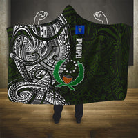 Pohnpei Federated States Of Micronesia Hooded Blanket Polynesian Tribal Heritage Art With Kaselehlie State Seal