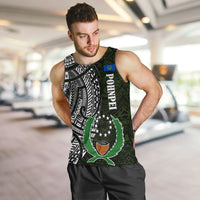 Pohnpei Federated States Of Micronesia Men Tank Top Polynesian Tribal Heritage Art With Kaselehlie State Seal