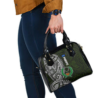 Pohnpei Federated States Of Micronesia Shoulder Handbag Polynesian Tribal Heritage Art With Kaselehlie State Seal