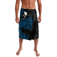 Yap Island Tribal Heritage Lavalava Micronesian Polynesian Tattoo Pattern Blue Black Cultural Art