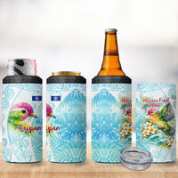 Saipan CMNI 4 in 1 Can Cooler Tumbler Polynesian Northern Mariana Islands Fruit Dove Watercolor TS04 - Polynesian Pride
