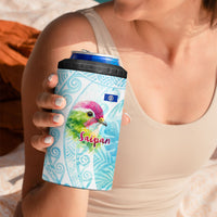 Saipan CMNI 4 in 1 Can Cooler Tumbler Polynesian Northern Mariana Islands Fruit Dove Watercolor TS04 - Polynesian Pride