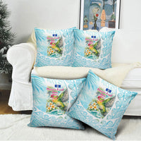 Saipan CMNI Pillow Cover Polynesian Northern Mariana Islands Fruit Dove Watercolor