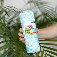 Saipan CMNI Skinny Tumbler Polynesian Northern Mariana Islands Fruit Dove Watercolor TS04 - Polynesian Pride