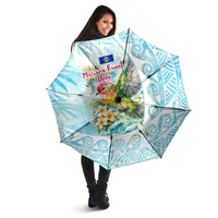 Saipan CMNI Umbrella Polynesian Northern Mariana Islands Fruit Dove Watercolor TS04 - Polynesian Pride