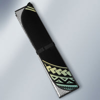Personalized Masefau American Samoa Whale Auto Sun Shade Polynesian Tribal Pattern Tropical Hibiscus