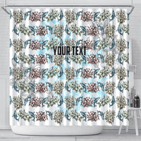 Personalized Masefau American Samoa Shower Curtain Vintage Whale Hibiscus Ocean Waves TS04 - Polynesian Pride